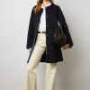 Gerard Darel Manteau Reversible En Laine Marine - Nadra | Manteaux & Trenchs